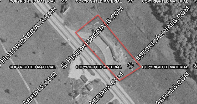 Motel McNeive (Oakland Motel) - 1957 Aerial (newer photo)